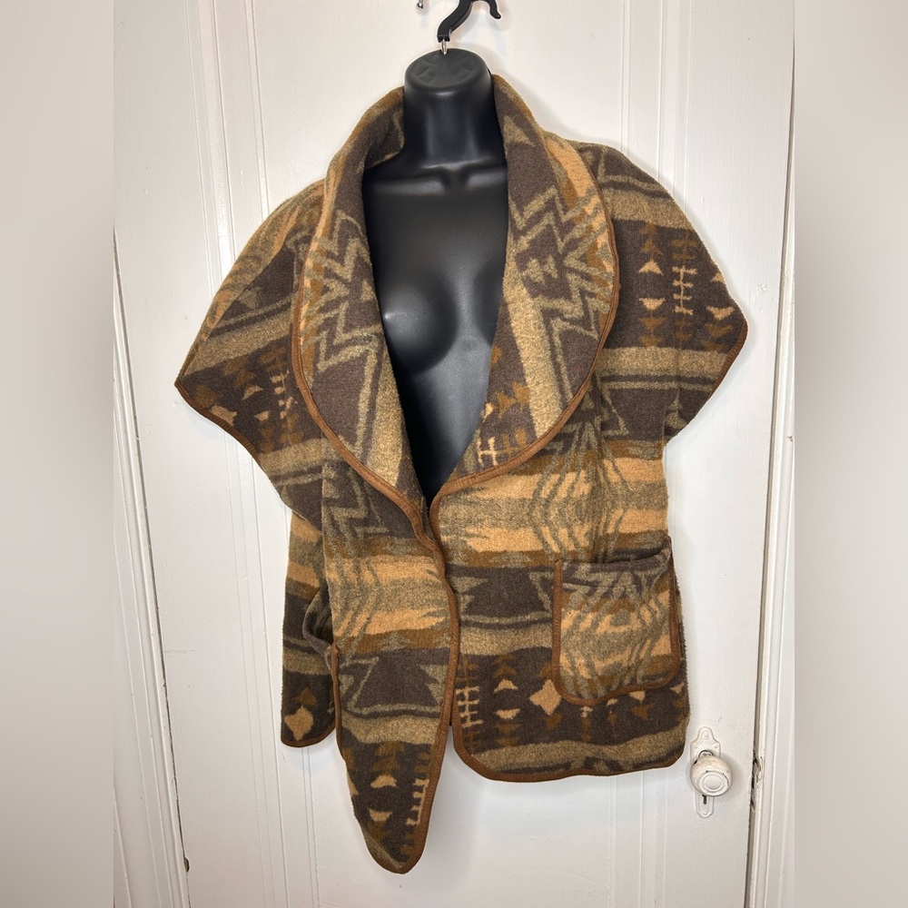 Upcountry Wool Blend Shawl Collared Kimono Sweater